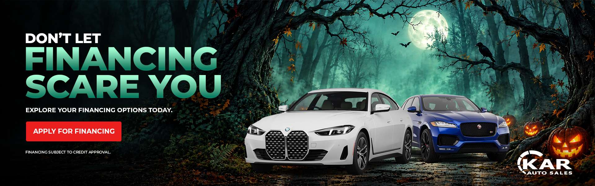 Explore vehicle financing options at KAR Auto Sales. Apply today; subject to credit approval.