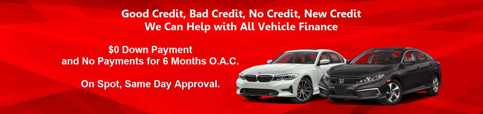 We can help with all vehicle finance