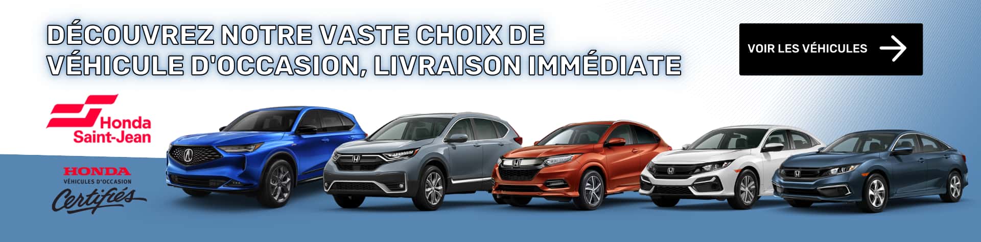 Découvrez notre vaste choix de véhicule d'occasion, livraison immédiate