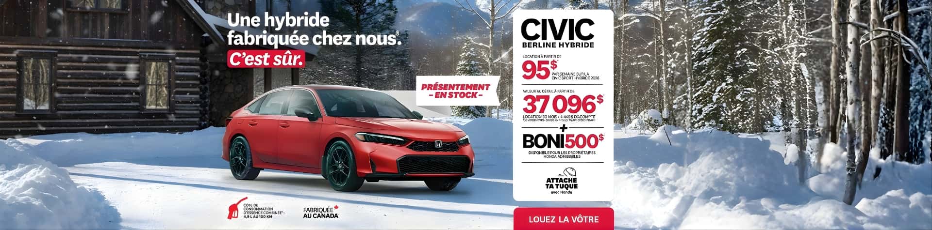 CIVIC 2026 Honda Saint-Jean - janvier