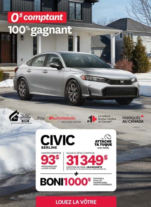 Civic berline 2026 Fr - mobile