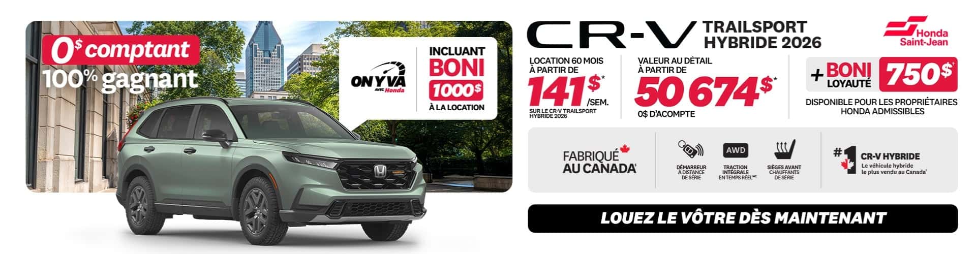 CR-V Hybride Trailsport 2026 - Mai