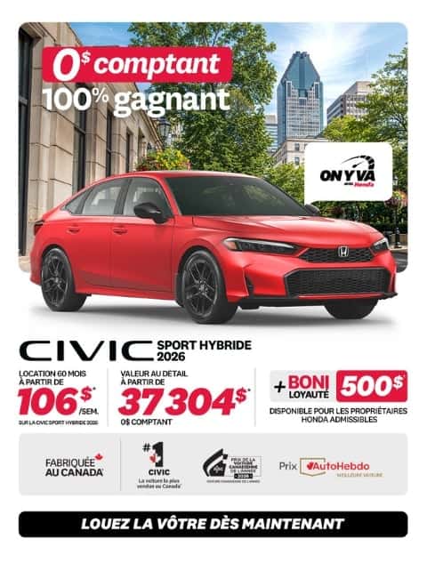 Civic Sport Hybride 2026 - Fr mobile