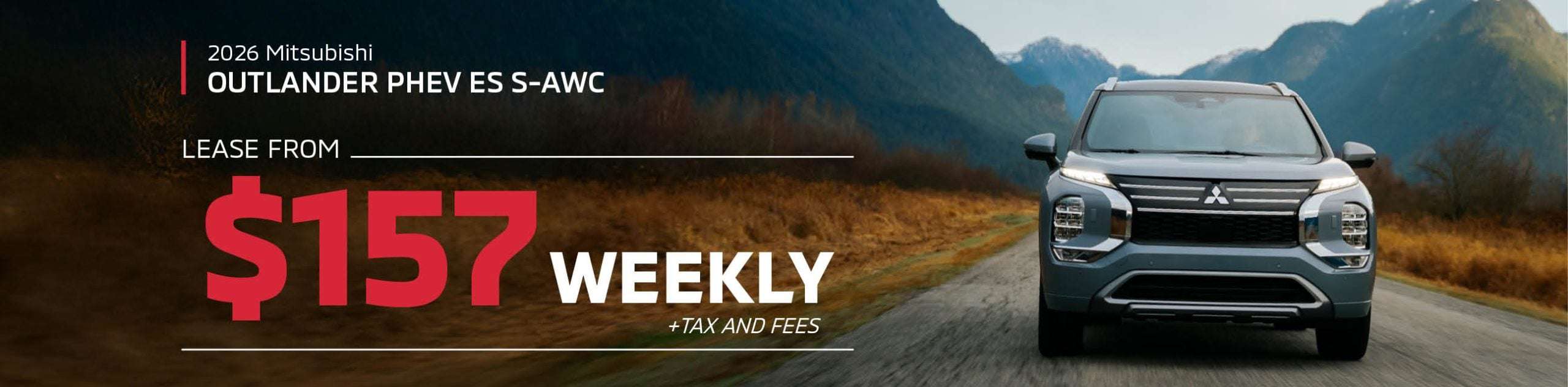 2026 Mitsubishi Outlander PHEV $157/Weekly