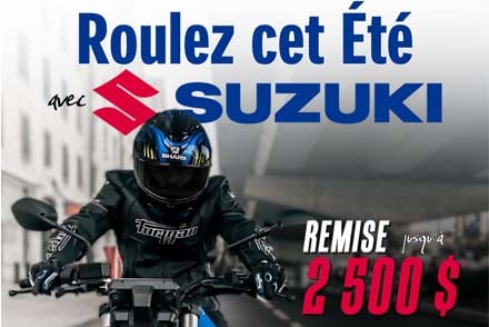 Mega Promotion Moto et VTT Suzuki chez Moto Repentigny
