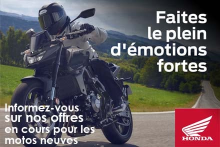 Demandez nos offres sur les motos neuves Honda