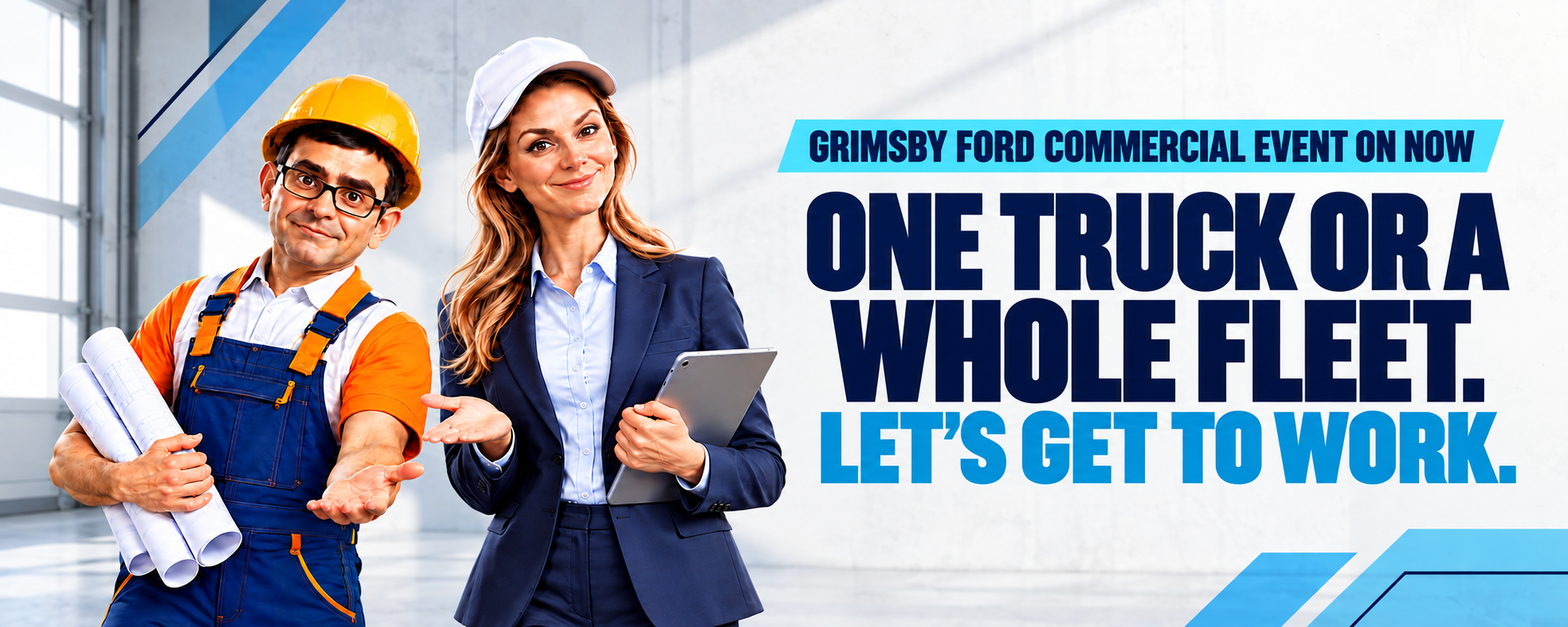 Ford Pro Made for Work Commercial Event. Made for Niagara. Backed by Grimsby Ford.