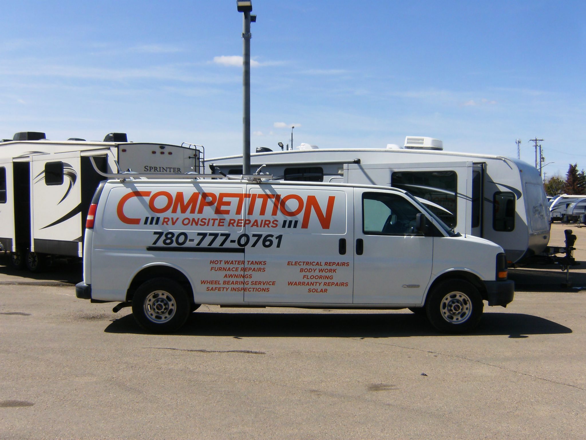 Mobile RV Service Competition RV