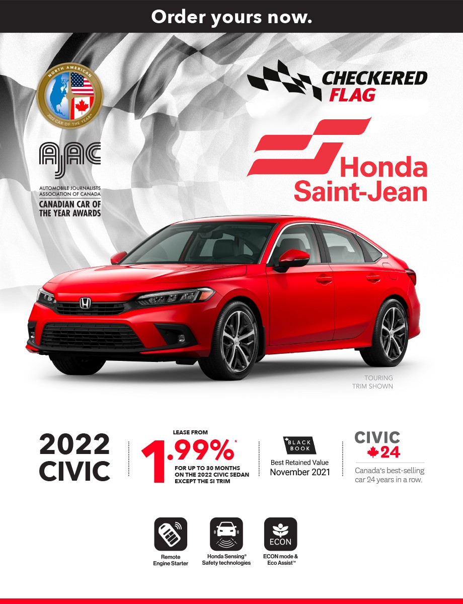 Order your 2022 Civic now.