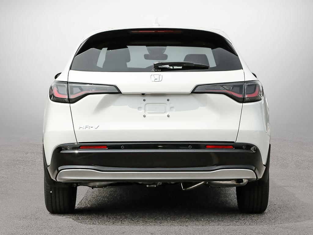Vue arrière complète du HR-V EX-L AWD 2026, avec hayon ouvert et signature lumineuse.