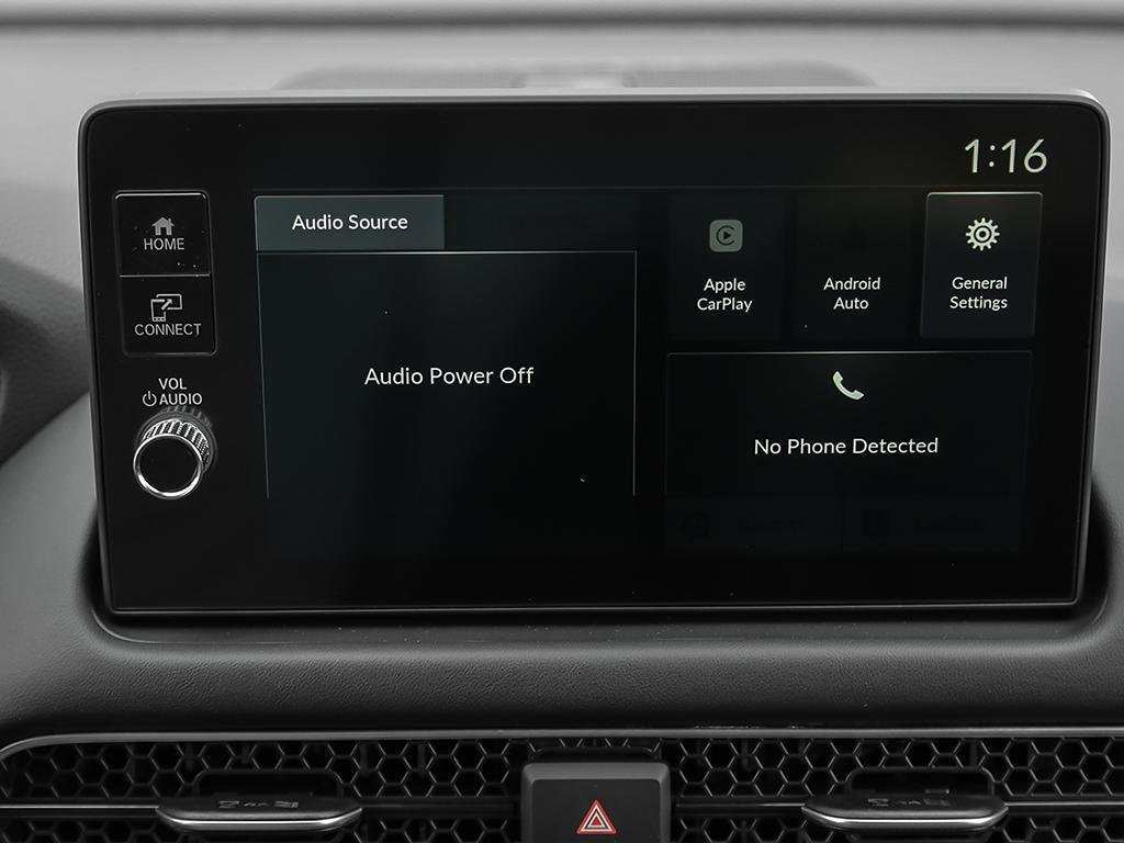 Interface audio centrale du HR-V EX-L AWD 2026 avec commandes tactiles modernes.