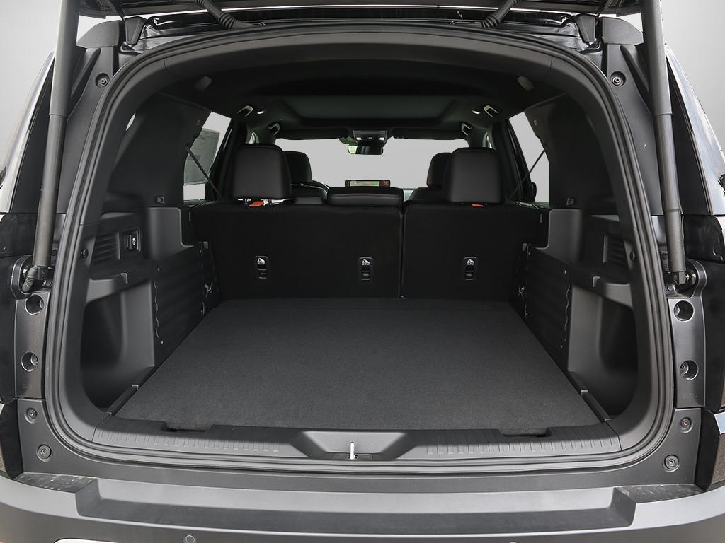 2026 Honda Passport TrailSport AWD in black, cargo area with tailgate open