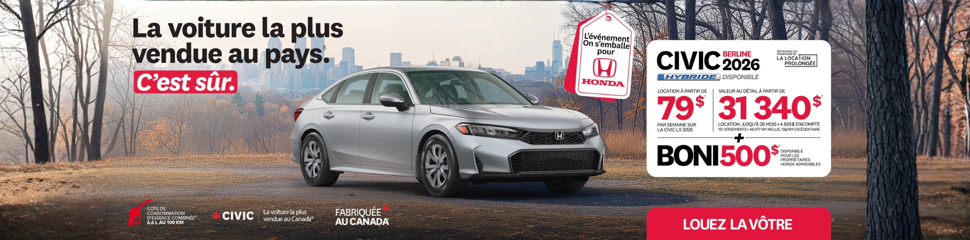 Honda CIVIC 2026 - novembre