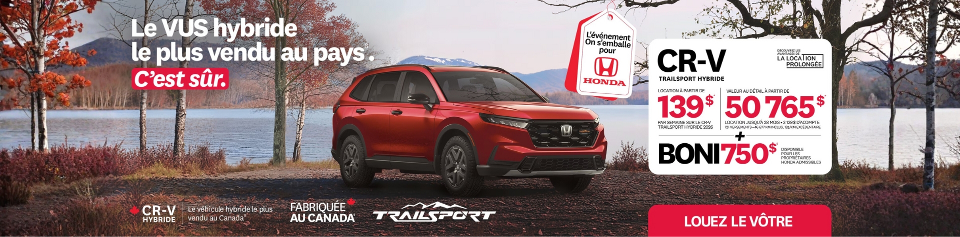 Honda CR-V 2026 Hybride - novembre
