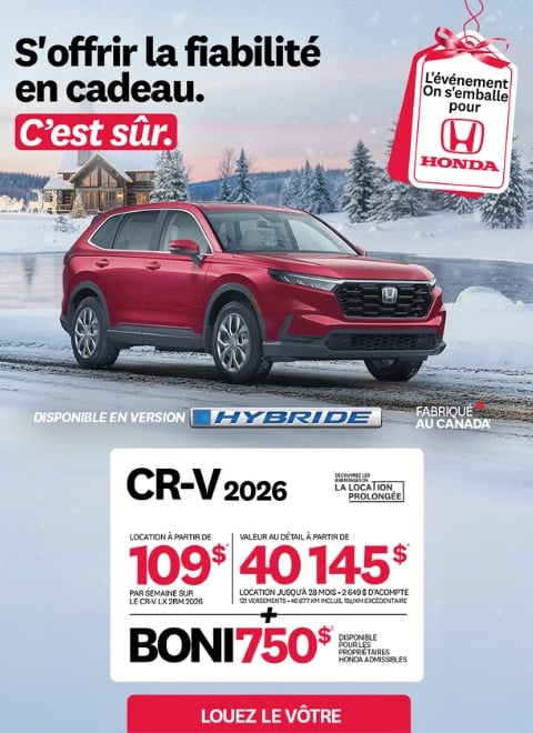 Honda CR-V Hybride 2026 temps des fêtes - mobile