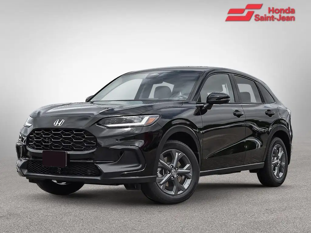 The new 2027 Honda HR-V LX AWD in Crystal Black Pearl.