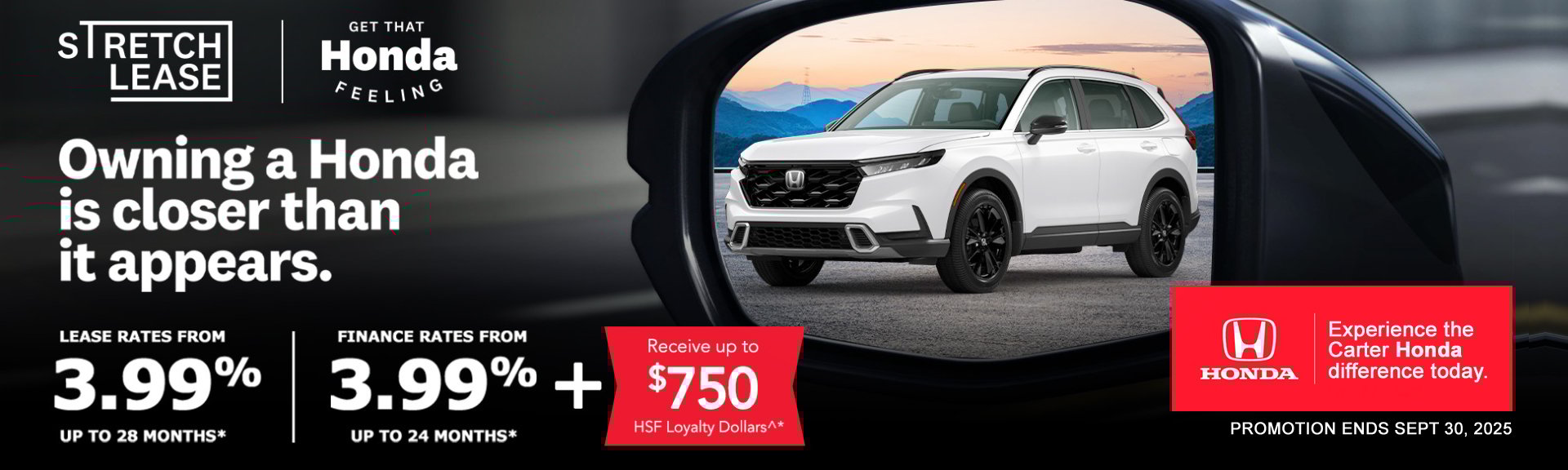 Ask About Our Stretch Lease Options at Carter HondaToday slider_widget-11-4