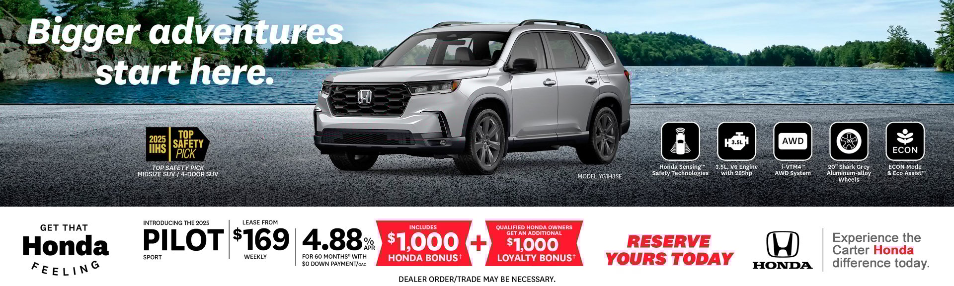 Test Drive Your Honda Pilot Sport at Carter Honda in Vancouver BC Today slider_widget-11-2