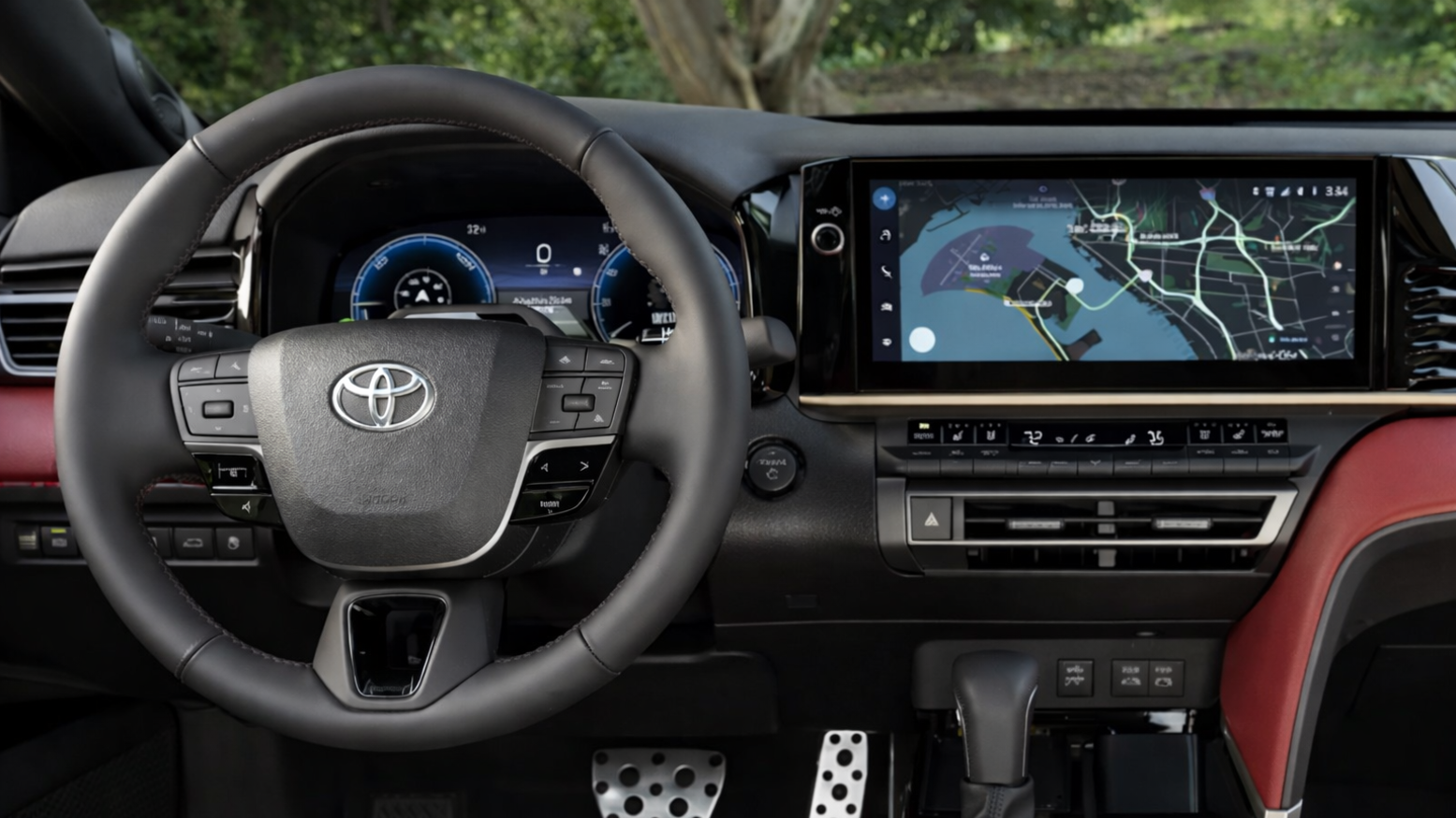 Interior of a new Toyota vehicle