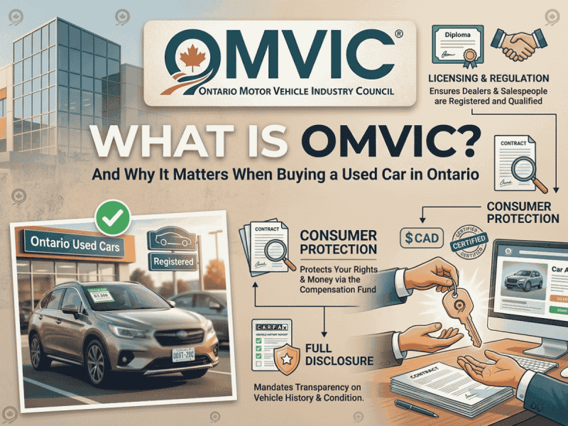 What Is OMVIC and Why It Matters When Buying a Used Car in Ontario